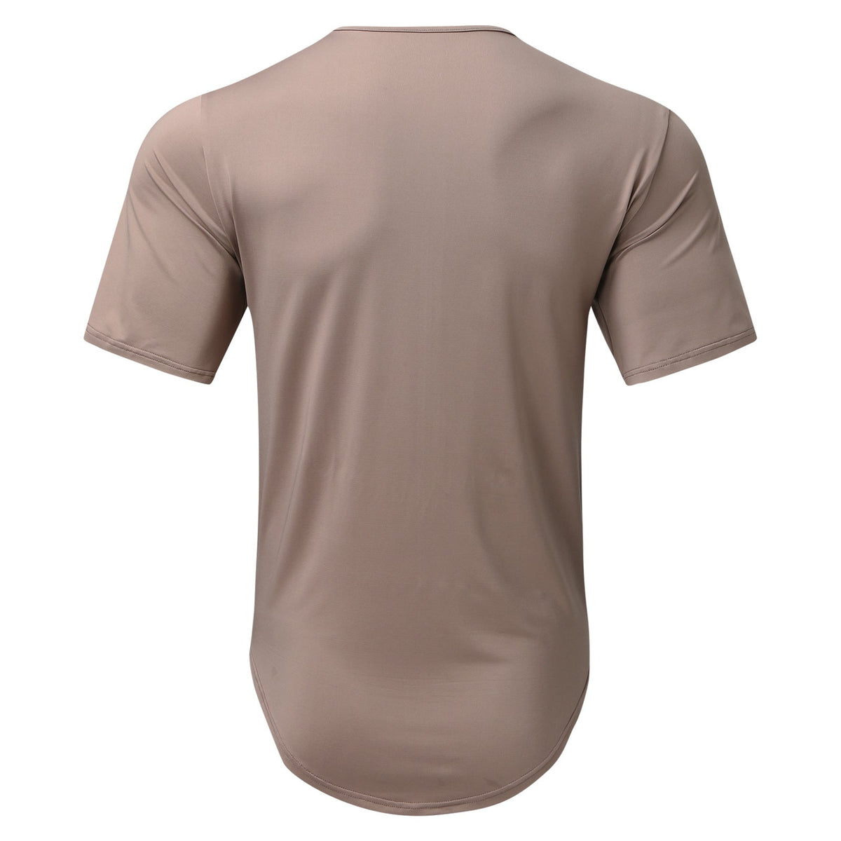 Patrick Zip Cardigan Round Neck Short Sleeve T-Shirt