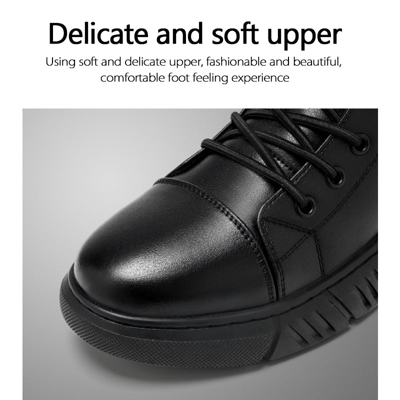 Italian High-top Casual Martin Leather Boots