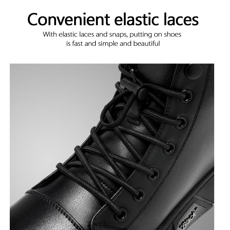 Italian High-top Casual Martin Leather Boots