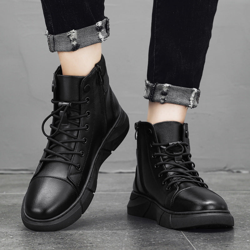 Italian High-top Casual Martin Leather Boots