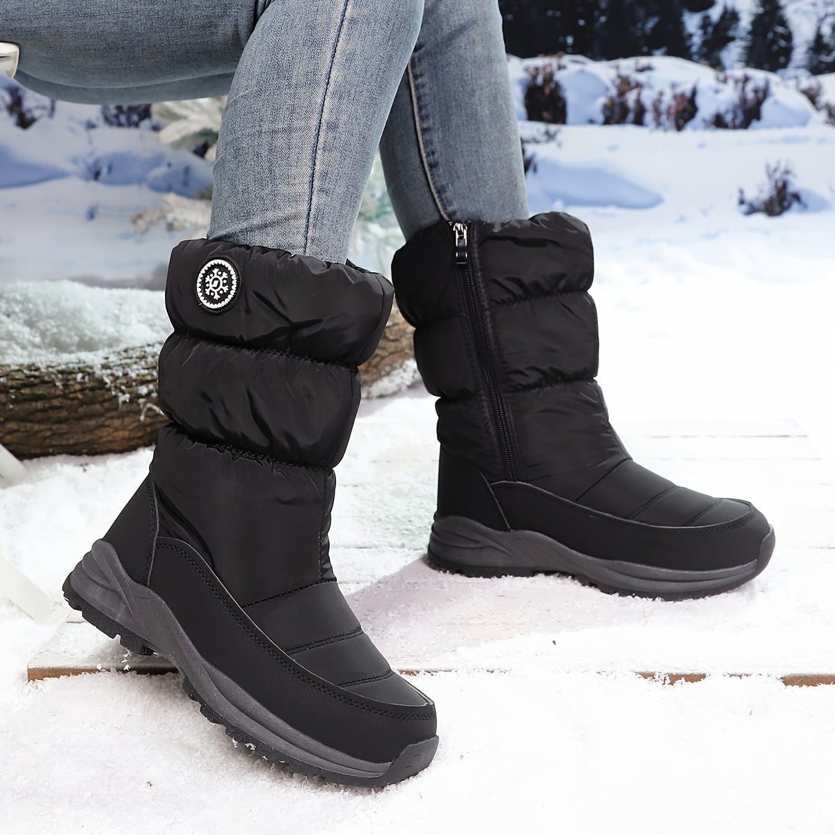 🔥Last Day Promotion 50% OFF - Women's High Quality Winter Mid-Calf Snow Boots